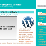 Example of a left aligned 250px Adsense square