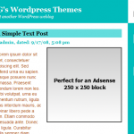 Example of a right aligned 250px Adsense block