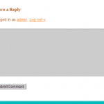 Reply Form (not shown in preview; comments turned off and styling is different from regular forms)