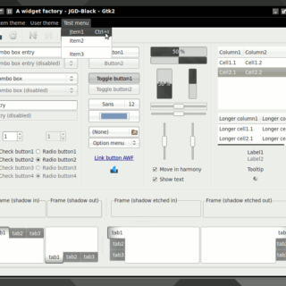 Screenshot of JGD-Black GTK+ 2 from A Widget Factory