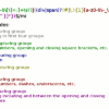 CSS regular expression capture groups with color coding