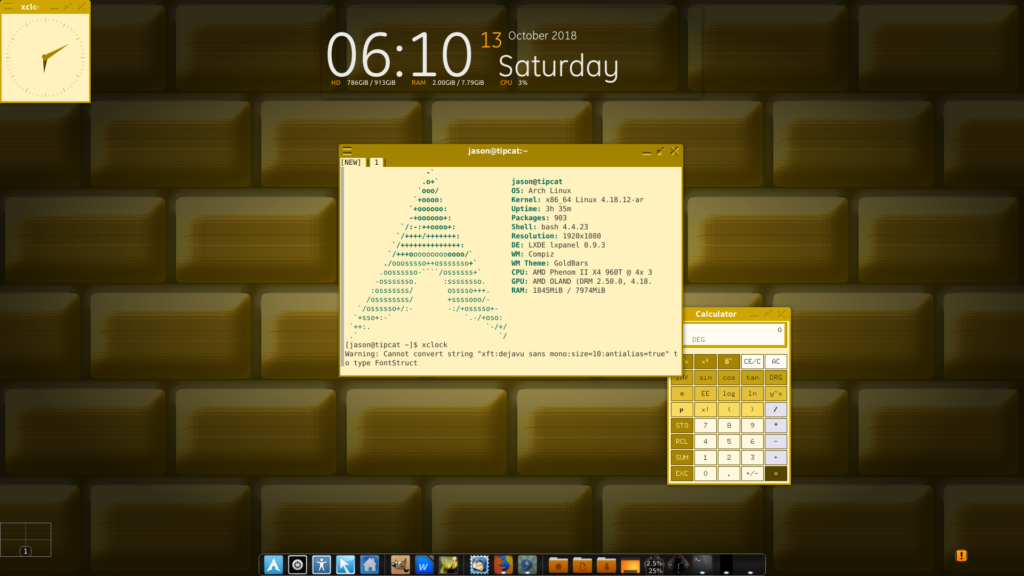 JGD-Gold theme for X11 apps