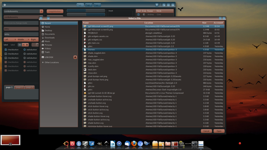 JGD-FallSunset overlapping windows in Compiz
