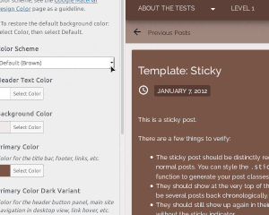 The M.X. color scheme presets