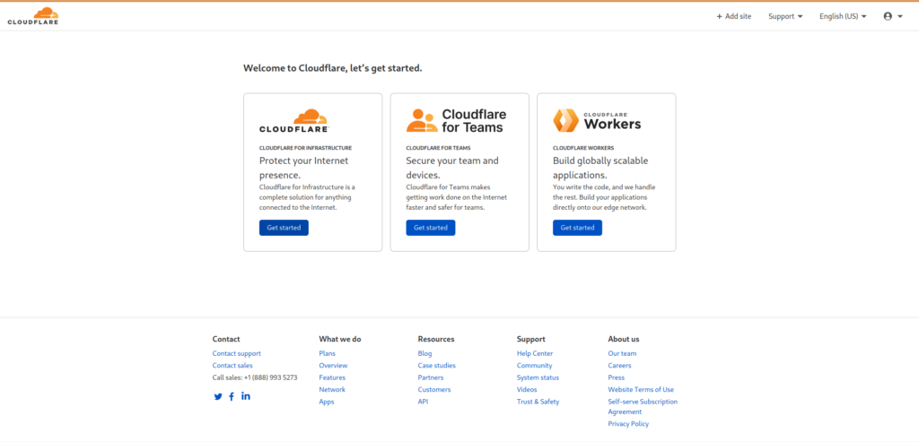 Cloudflare account types