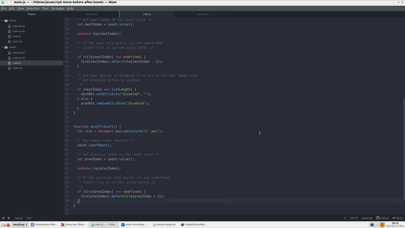 Video Tutorial: Before and After with JavaScript - Jason G. Designs