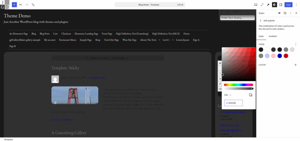 Mixin' Styles- GB Card dark background