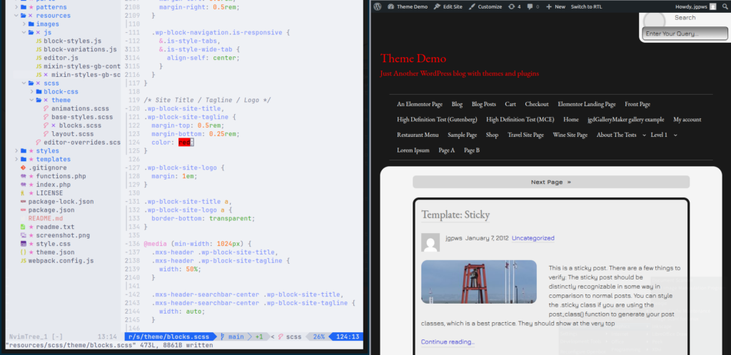 Changing text color to red to see if CSS works in wp-scripts start command