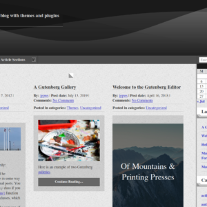 Magazine layout style
