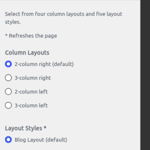 Layout options